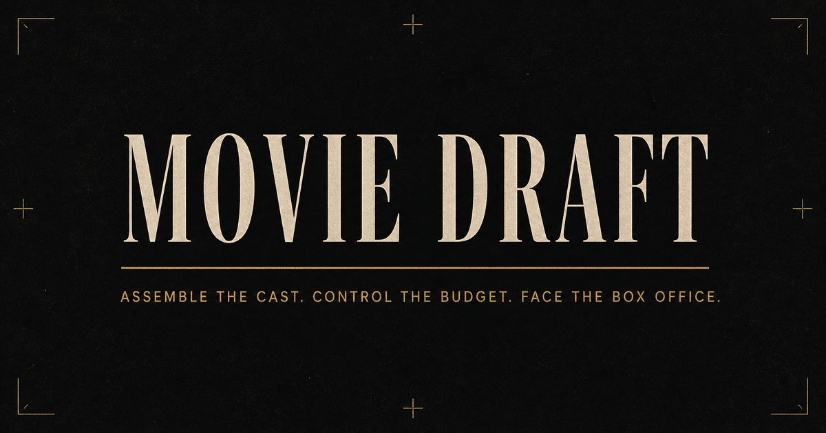 Movie Draft Game – Daily Movie Salary Cap Game